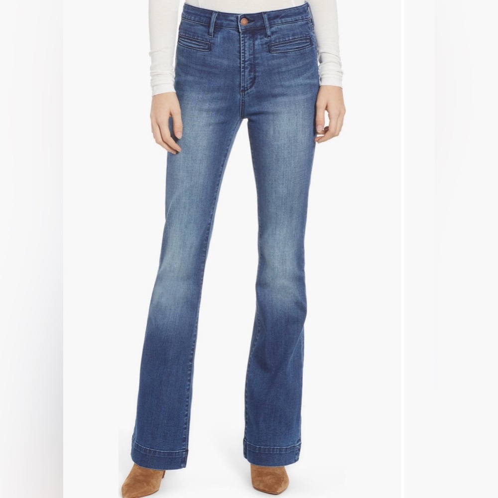 Classic Blue Flared Women Jeans